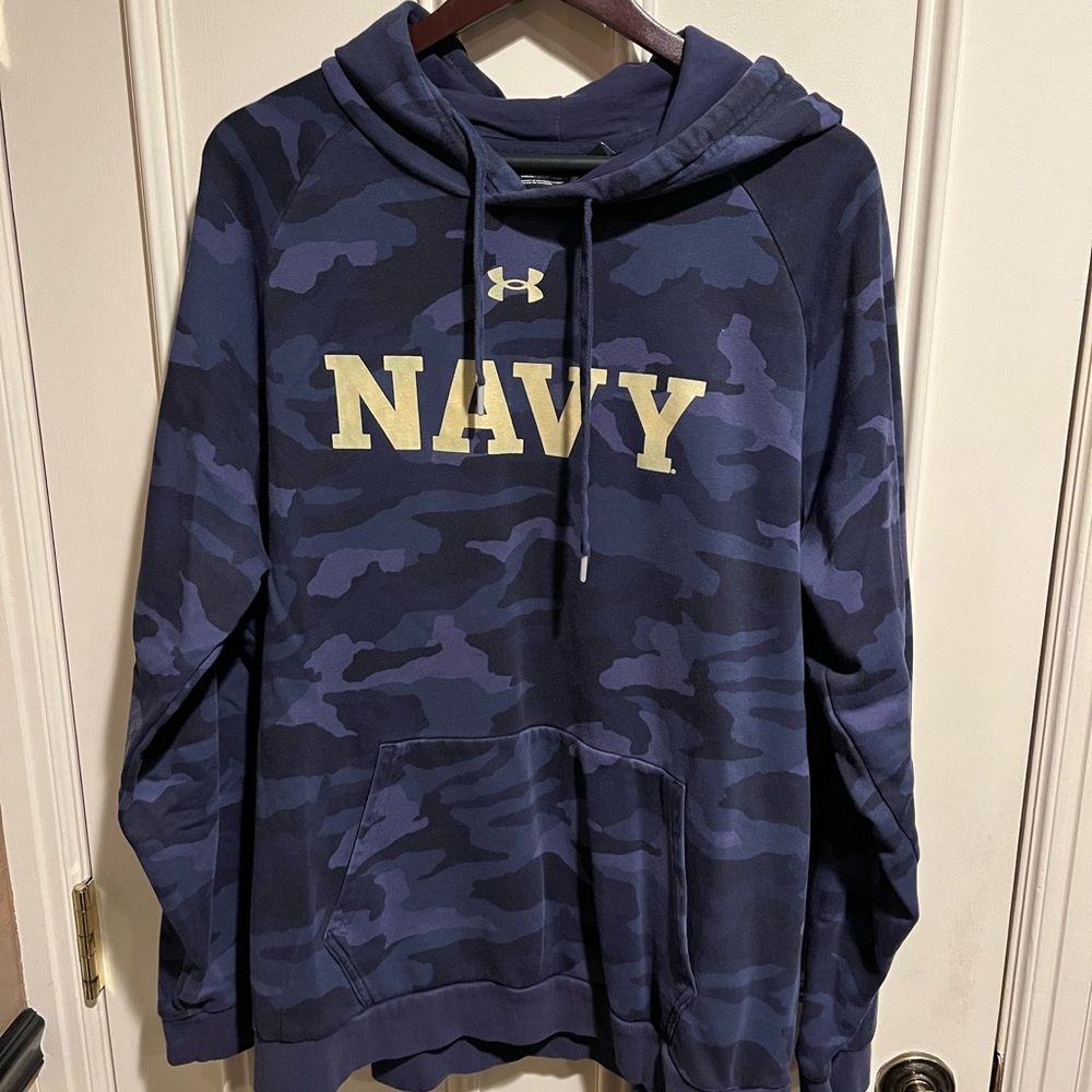 Under Armour Navy Athletics Camo Hoodie